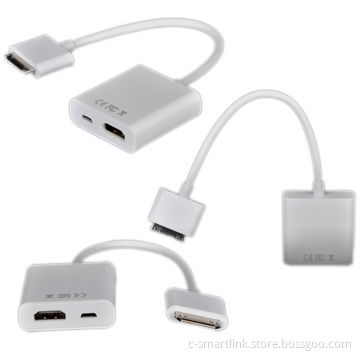 HDMI® Adapter, Connects for iPad with Micro USB and Audio/Video Output